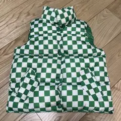 チェック柄ダウンベスト　新品
