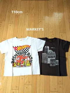 MARKEY'S Hot Wheels Tシャツ 2枚セット 110