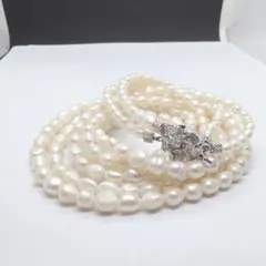 美品】天然 白珊瑚 ヴィンテージ ネックレス アクセサリー 全長50cm 