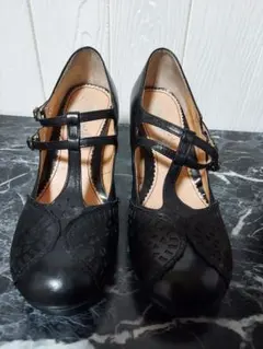 あしながおじさん ストラップヒールパンプス 23cm