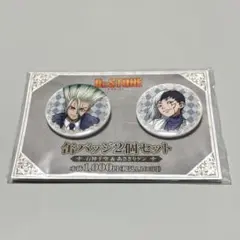 Dr.STONE缶バッジ 2個セット 石神千空&あさぎりゲン ファミマ限定