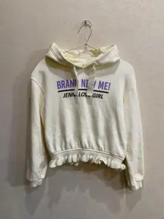 JENNI LOVE フリル付きクリーム色パーカー 150cm