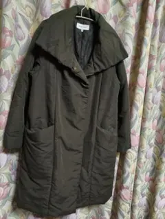 美品☆グローバルワーク　中綿柔らかコート　カーキ M