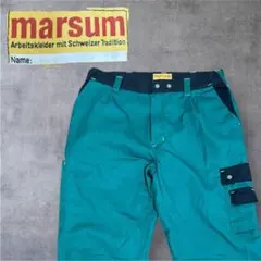marsum スイス ワークパンツ ワイドパンツ 作業服