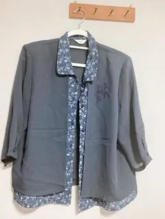 昭和レトロ ヴィンテージ ❤︎Ze.potara❤︎ ドッキング ブラウス トップス