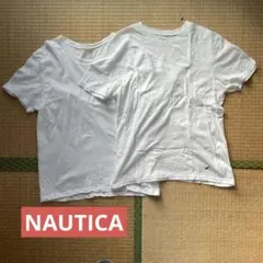 NAUTICA ホワイト Tシャツ Mサイズ 2枚セット