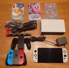 Switch ジャンク TVモード可、本体画面つきません ソフト SDカード付き