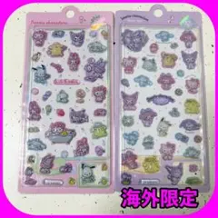 【海外限定】サンリオシリーズ　ボンボンドロップシール　2枚セット