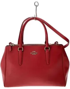 COACH レッド ハンドバッグ ショルダーバッグ　サッチェル