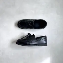 Uniqlo C ユニクロC デッキシューズ 23.0cm ブラック 黒