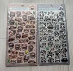 ボンボンドロップシール　パンダ レッサーパンダ 2種　クーリア