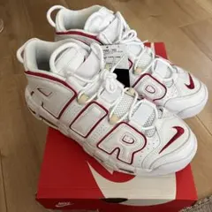 みなと様【新品タグ付き】NIKE エアモアアップテンポ 96 レッド×ホワイト