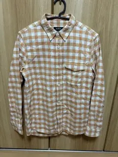 A.P.C. アーペーセー 長袖 ネルシャツ XSサイズのサムネイル
