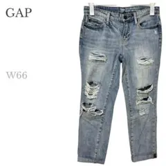 GAP 【 W66 】 ジーンズ BOYFRIEND FIT ダメージ加工