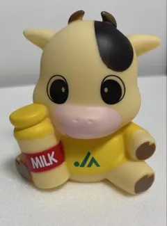牛キャラクター 貯金箱 ミルク瓶付き JA 非売品 牛のサムネイル