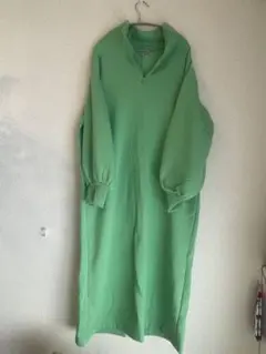 NIKO AND... グリーン長袖ロングワンピース L
