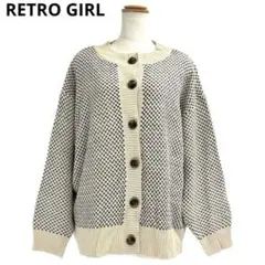 レトロガール　RETRO GIRL　柄アソート2WAYニット　F　オフホワイト