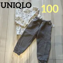 ユニクロ星柄キルトパジャマ100サイズ