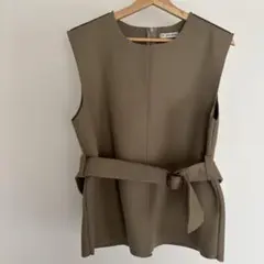 m*o様 ウエストベルト付き ノースリーブジレ(ベスト)