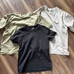 ユニクロ★Tシャツ3枚セット　LとM S