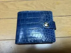 J&M DAVIDSON 名刺入れ カードケース ネイビー クロコ型押し - メルカリ