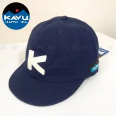 KAVU カブー キャンバス ベースボールキャップ 新品 フリーサイズ ネイビー