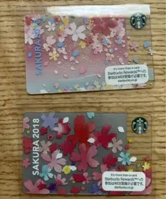 スターバックスコーヒー　スタバ　カード　SAKURA  2018 2枚セット
