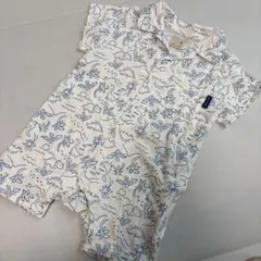 プティマイン　恐竜柄ロンパース