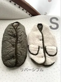 犬ドッグウェア★犬服 リバーシブル！モコモコベスト犬服 カーキ緑ベージュＳ１枚