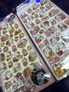 【2枚セット】うるちゅる系★ゆめかわうさぎシール