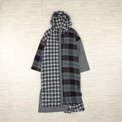 極美品✨ナゴンスタンス　近年モデル　シャツワンピース　フード　パッチワーク　38