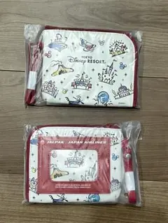 東京ディズニーリゾート JALPAK コインケース付パスケース 2個セット