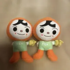 人権イメージキャラクター　人KENまもる君　2体