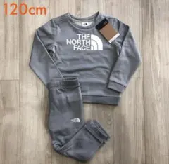 【60％オフ】レア　ノースフェイス キッズ　セットアップ ライトグレー　120