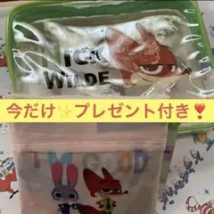 在庫限り❣️Disney✨ズートピア✨エコバッグ✨マチ付きポーチ✨️ジュディ✨ニック