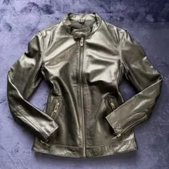 レザージャケット ライダースジャケット シングルライダース　牛革　カウレザー