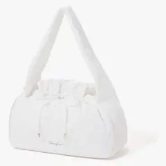 Francfranc ロゴ ジムバッグ ホワイト フランフラン