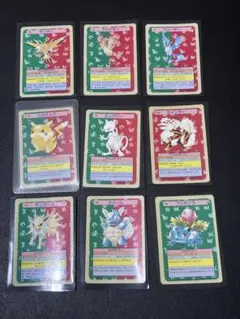 【良品】ポケモンカード トップサン　裏面緑　イーブイ進化系　4枚セット 良品】ポケモンカード トップサン 裏面緑 イーブイ進化系 4枚セット