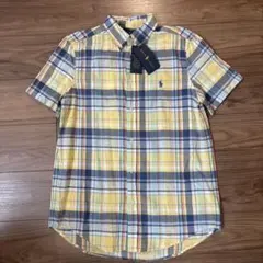 新品未使用　ラルフローレン　ボタンダウン半袖チェックシャツ　XL 170