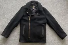 極美品/希少□schott ピーコート ワンスター CRIMIE ブラック 42