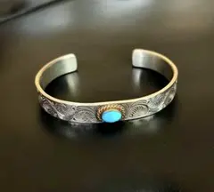 アリゾナフリーダム 金縄ターコイズ バングルのサムネイル