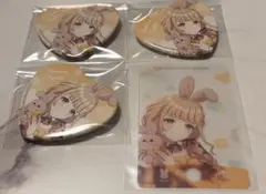 学マス　gigo ハート缶バッジ　特典　缶バッジ　クリアカード　ことね