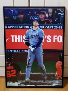 祝ドジャース大谷翔平 2024年MVP獲得！A3サイズポスターフレーム付き
