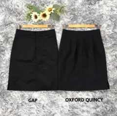 GAP／OXFORD QUINCY【M相当】ブラック タイトスカート 2点セットのサムネイル