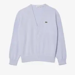 新品LACOSTE オーガニックコットン オーバーサイズ Vネックカーディガン