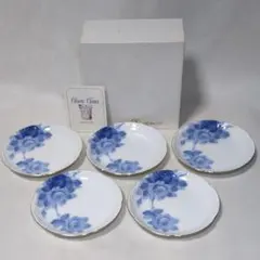 大倉陶園 ブルーローズ 15cm銘々皿5枚揃 54HV8011 箱入り未使用品のサムネイル