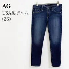 USA製 AG THE STILT CROP シガレット デニムパンツ 26のサムネイル