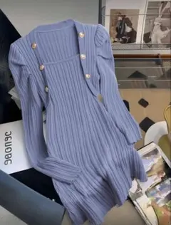 ニットミニワンピース