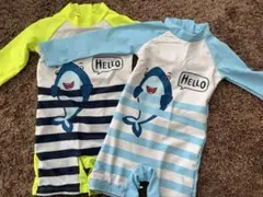 ベビー 水着 ラッシュガード 双子 90サイズ