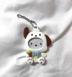 サンリオ　フォトバッチ付き　マスコット　キーボルダー　ポチャッコ